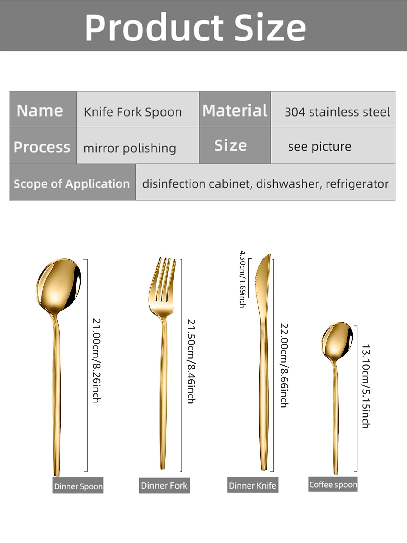 24-Piece Stainless Steel Cutlery Set