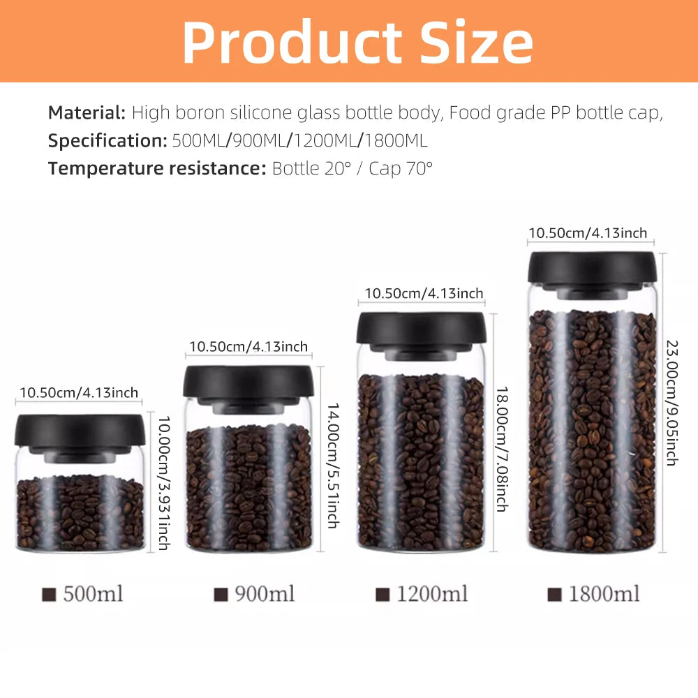 Vacuum Seal Coffee Jar