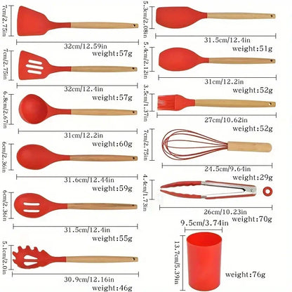 12-Piece Silicone Utensil Set
