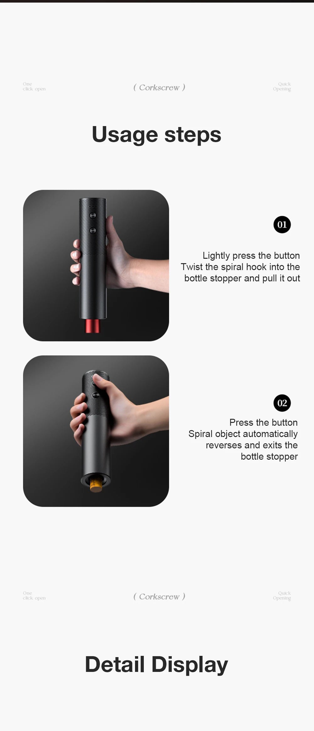 Automatic Electric Wine Opener
