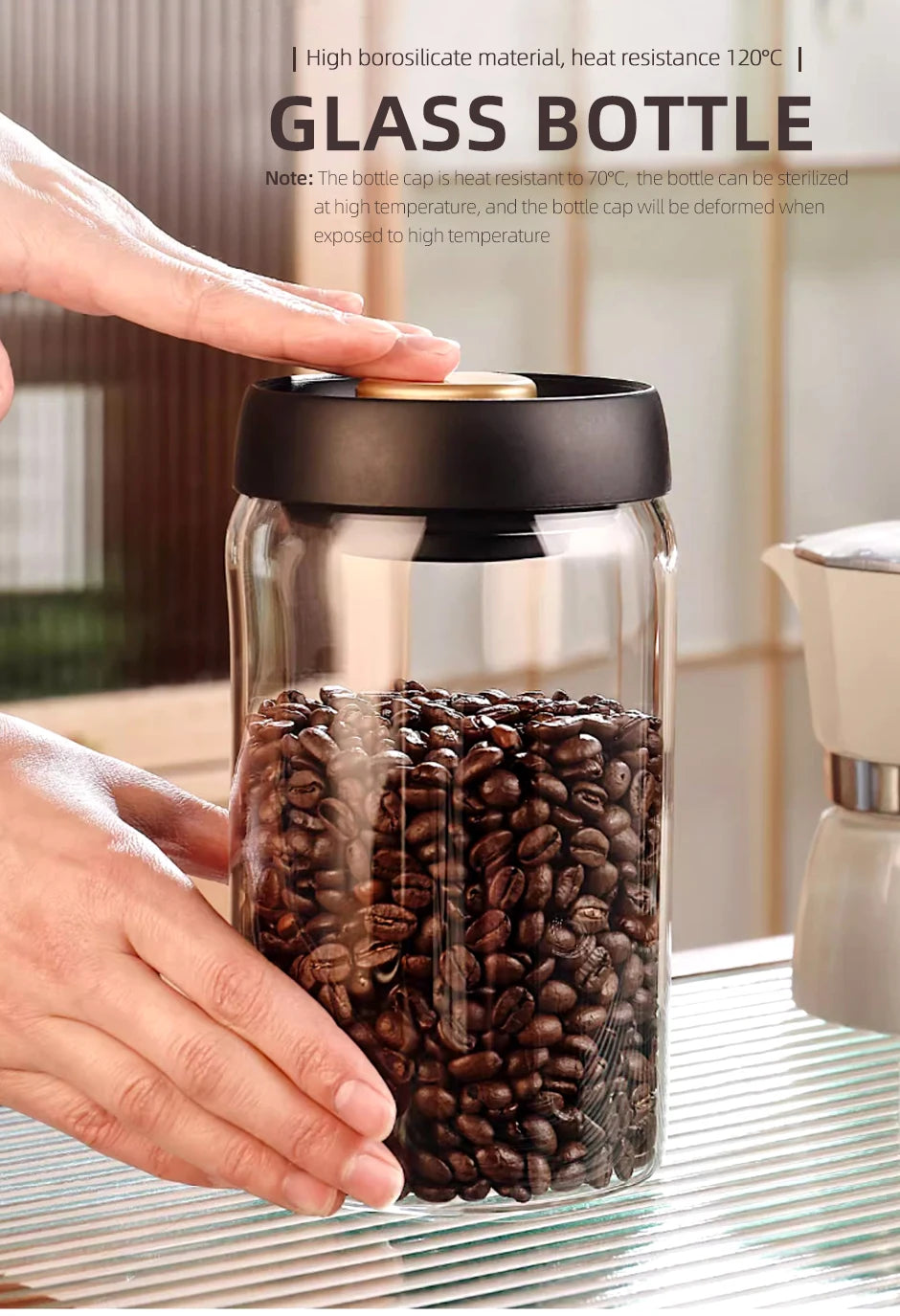 Vacuum Seal Coffee Jar