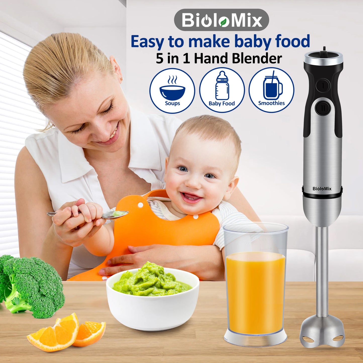 5-in-1 Immersion Hand Blender Set