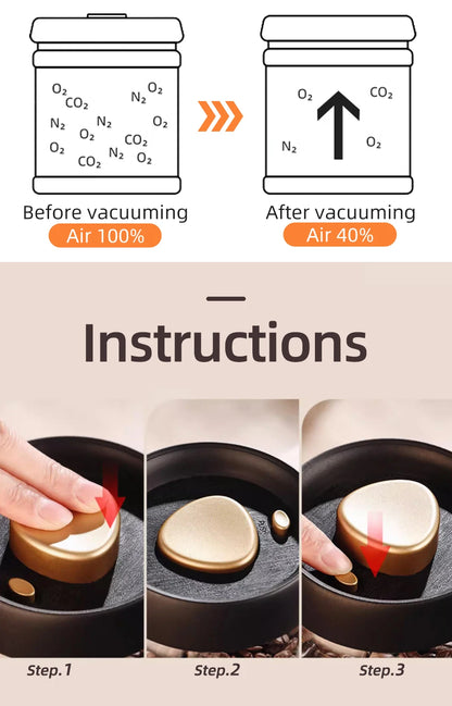 Vacuum Seal Coffee Jar