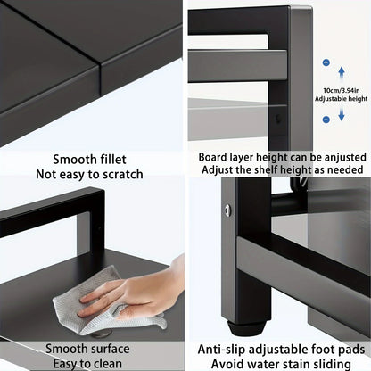 Expandable Microwave Shelf Rack