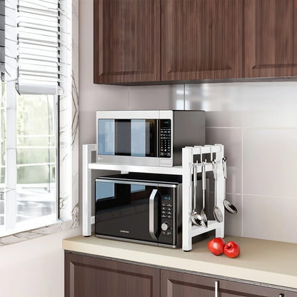 Expandable Microwave Shelf Rack