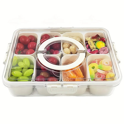 Rotating Divided Snack Tray