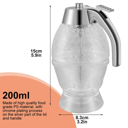 Diamond Glass Honey Dispenser