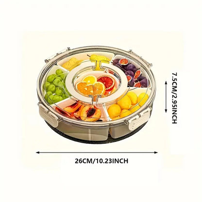 Rotating Divided Snack Tray