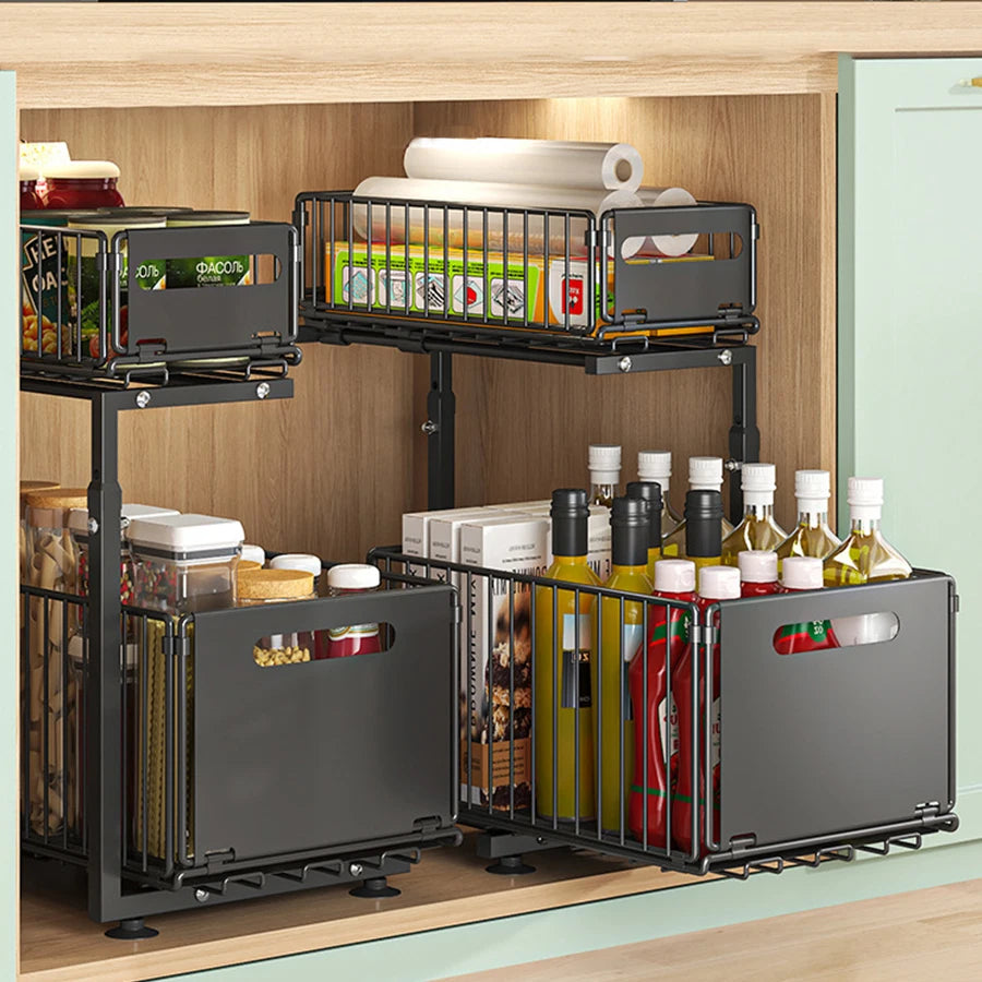 2-Tier Pull-Out Under Sink Organizer
