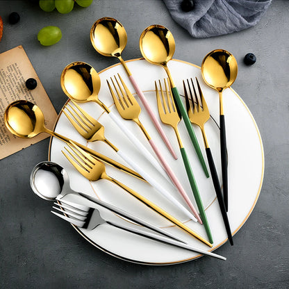 24-Piece Stainless Steel Cutlery Set