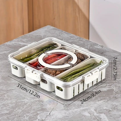 Rotating Divided Snack Tray