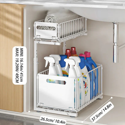 2-Tier Pull-Out Under Sink Organizer