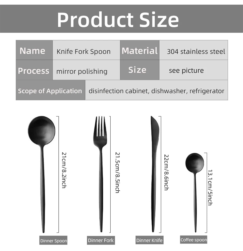 24-Piece Stainless Steel Cutlery Set