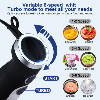 5-in-1 Immersion Hand Blender Set