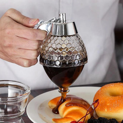 Diamond Glass Honey Dispenser