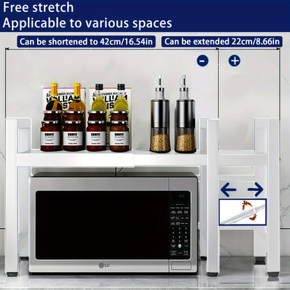 Expandable Microwave Shelf Rack