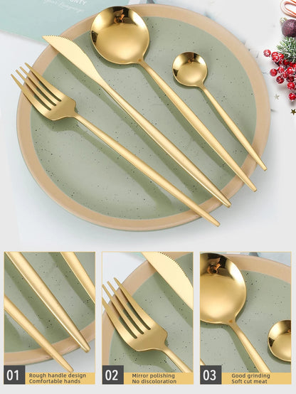 24-Piece Stainless Steel Cutlery Set