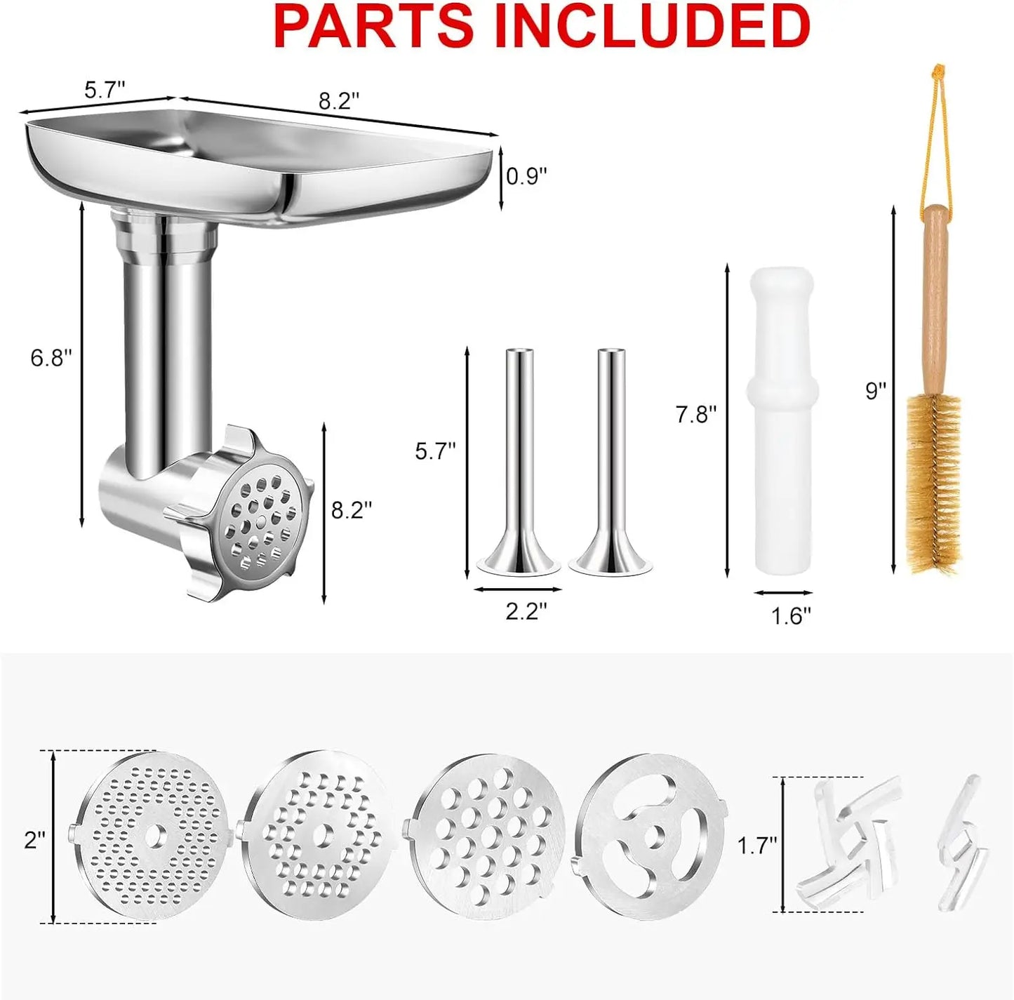 Metal Stand Mixer Grinder Attachment