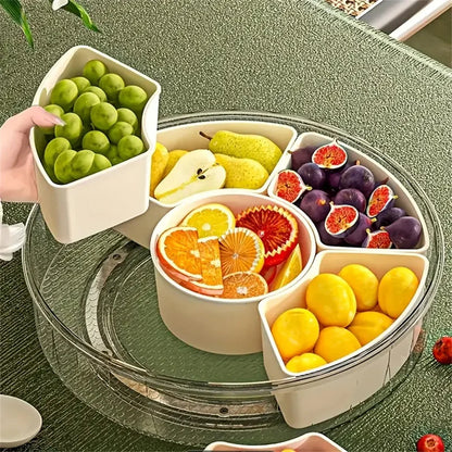 Rotating Divided Snack Tray