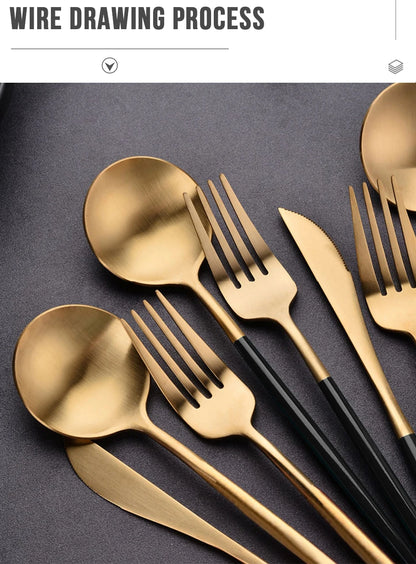 24-Piece Stainless Steel Cutlery Set