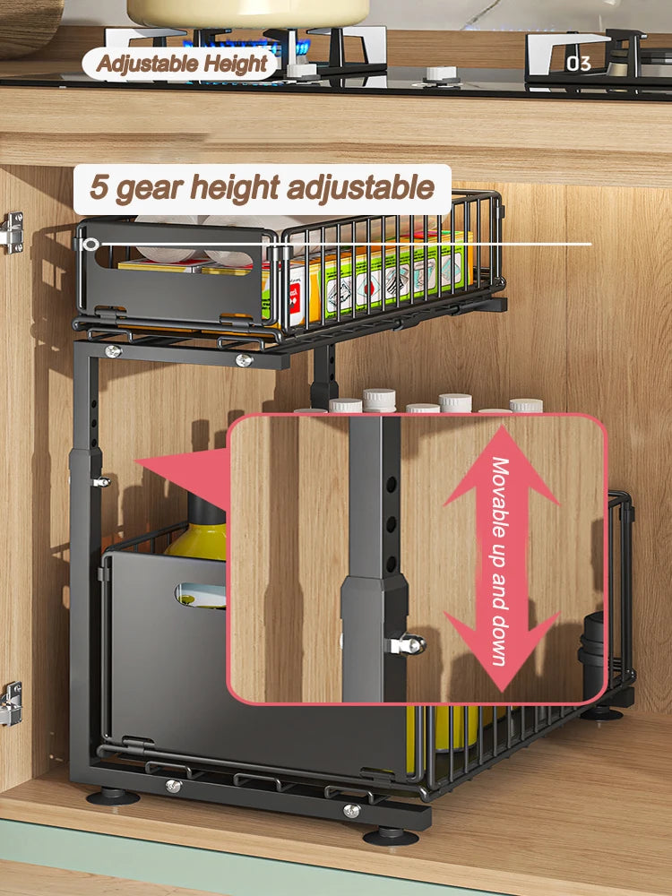 2-Tier Pull-Out Under Sink Organizer