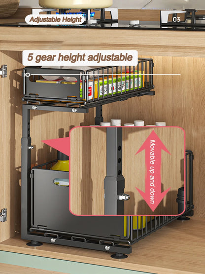 2-Tier Pull-Out Under Sink Organizer