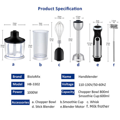5-in-1 Immersion Hand Blender Set