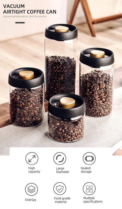 Vacuum Seal Coffee Jar