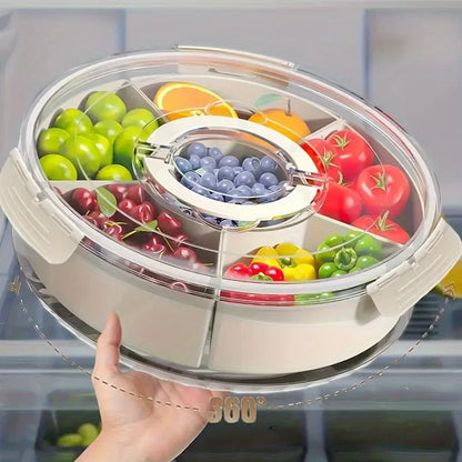 Rotating Divided Snack Tray