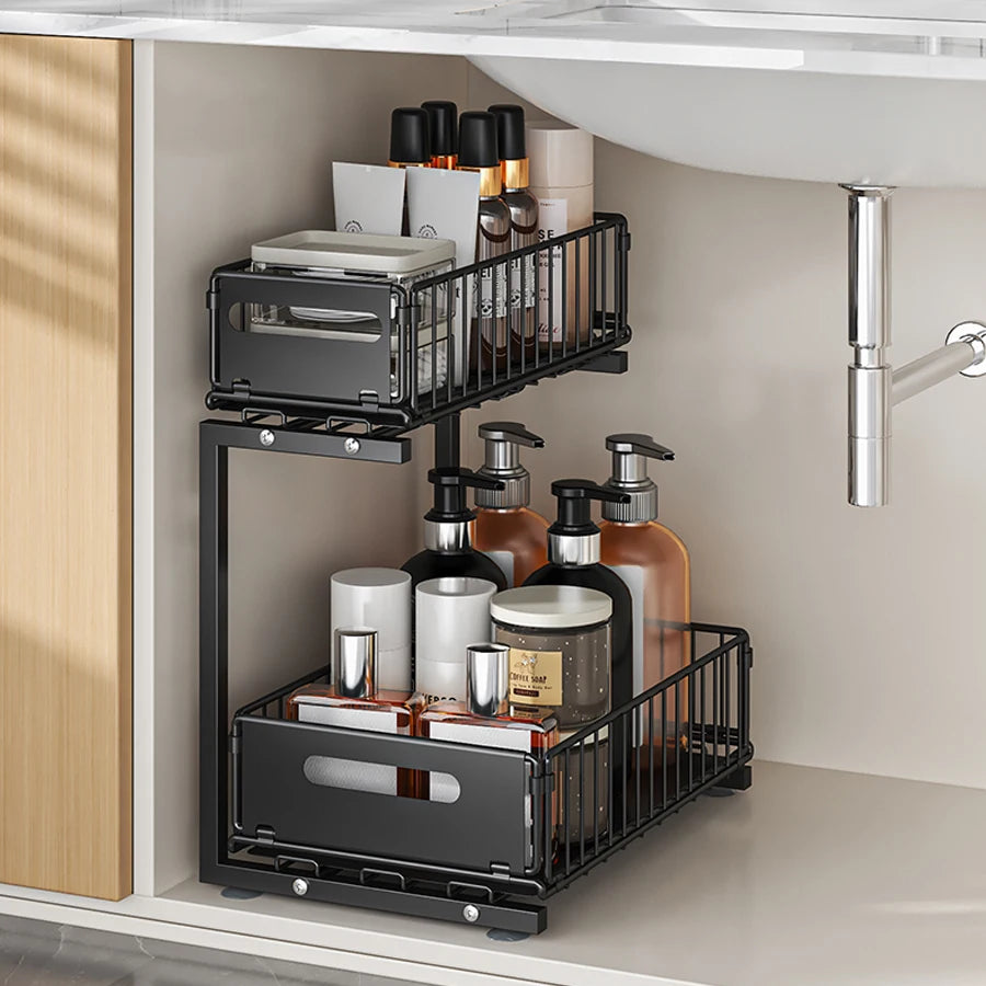 2-Tier Pull-Out Under Sink Organizer