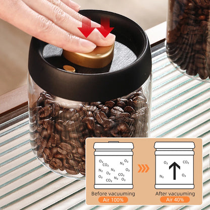 Vacuum Seal Coffee Jar